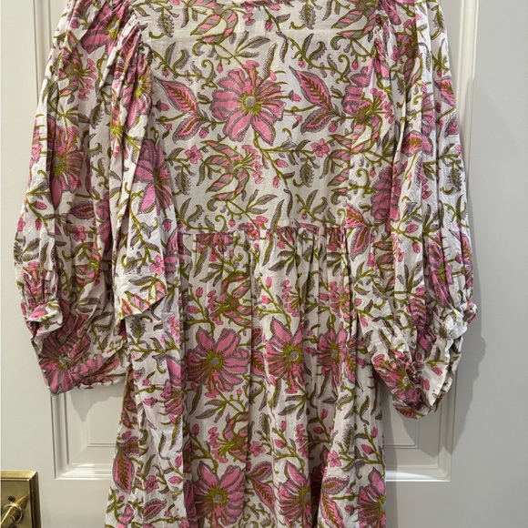 Mille Floral Pink and Green Blouse - Picture 2 of 4